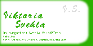 viktoria svehla business card